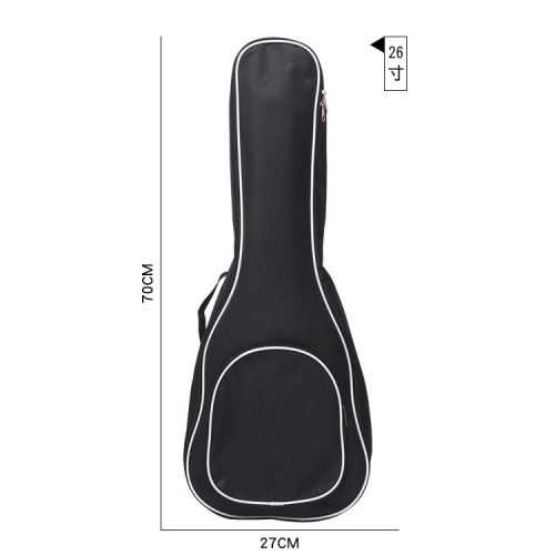 Ukulele 21-23-26 white edge and cotton thickened gig bag small guitar UK ukulele all black and cotton bag