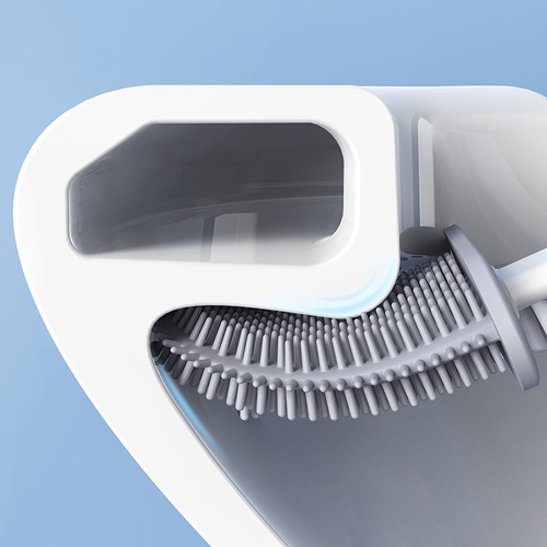 Manufacturer's original soft glue toilet brush, soft glue long handle, no dead ends cleaning brush set, wall-mounted toilet brush