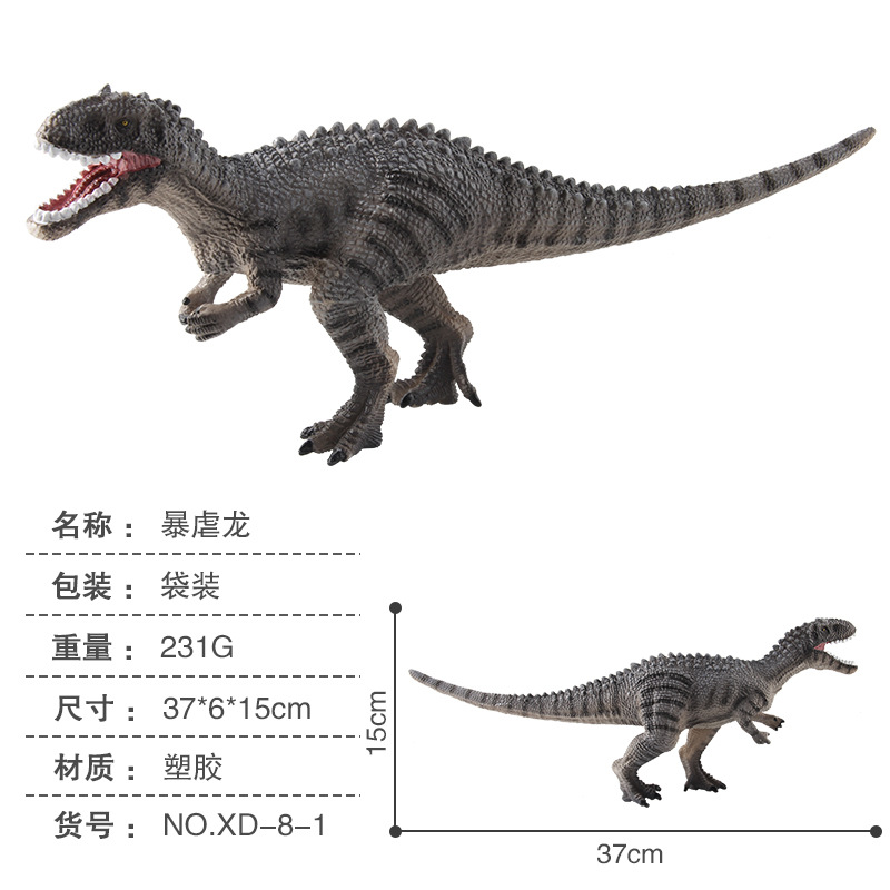 Nuevo Producto Transfronterizo, Modelo de Dinosaurio Jurásico Realista para Niños, Figura de Triceratops y Brontosaurio de Goma Suave Rellena de Algodón