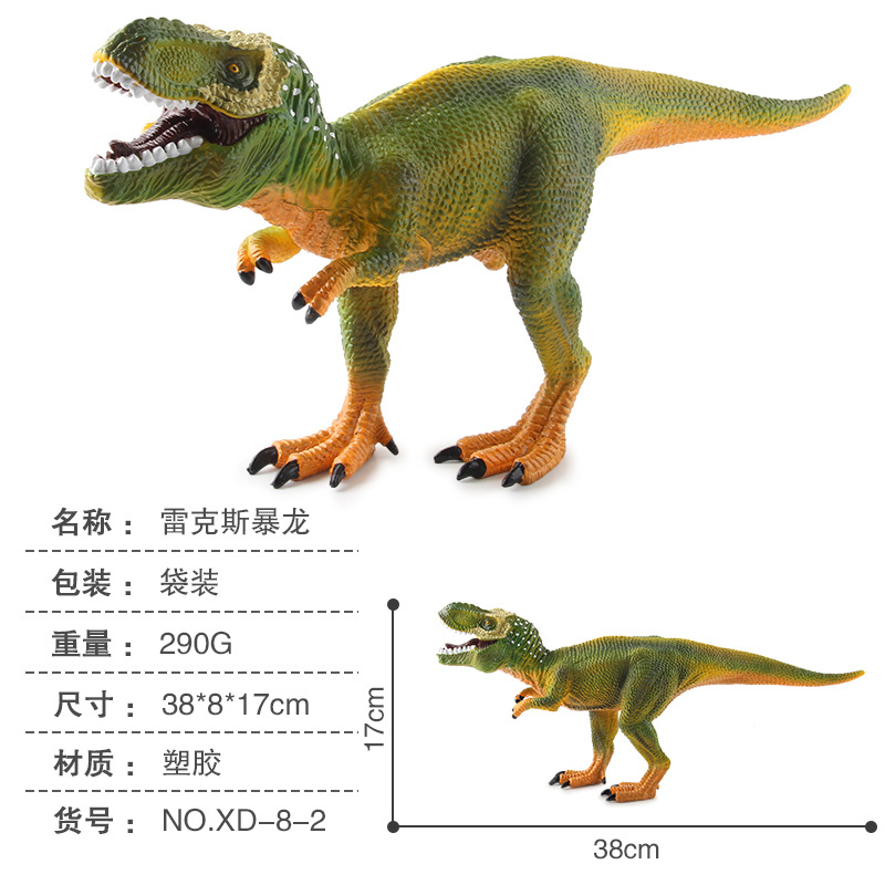 Nuevo Producto Transfronterizo, Modelo de Dinosaurio Jurásico Realista para Niños, Figura de Triceratops y Brontosaurio de Goma Suave Rellena de Algodón
