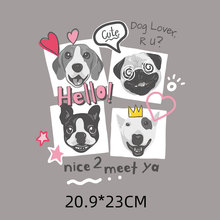 潮牌小狗服装印花热转印烫画贴 帆布袋胶印logo烫印高弹柯式烫画