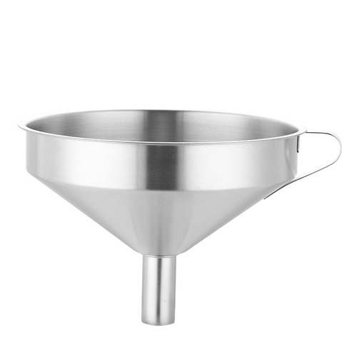 Thickened wine grape wine spoon 304 stainless steel oil funnel wine drain household filter measuring wine scooper