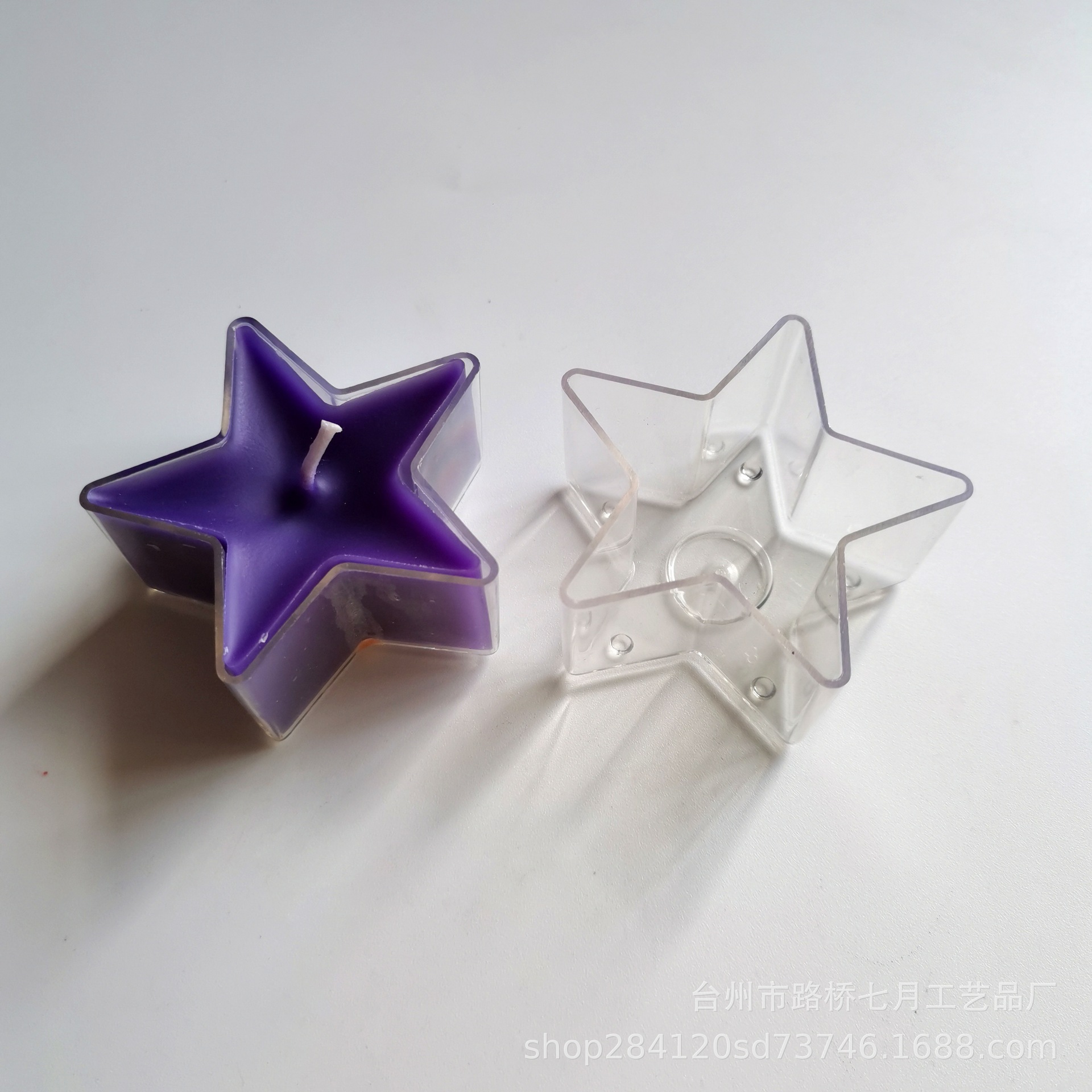 Material de vela DIY transfronterizo en forma de corazón vela pequeña caja de PC en forma de corazón caja de cera retardante de llama de plástico cáscara de cera de té Acrílico