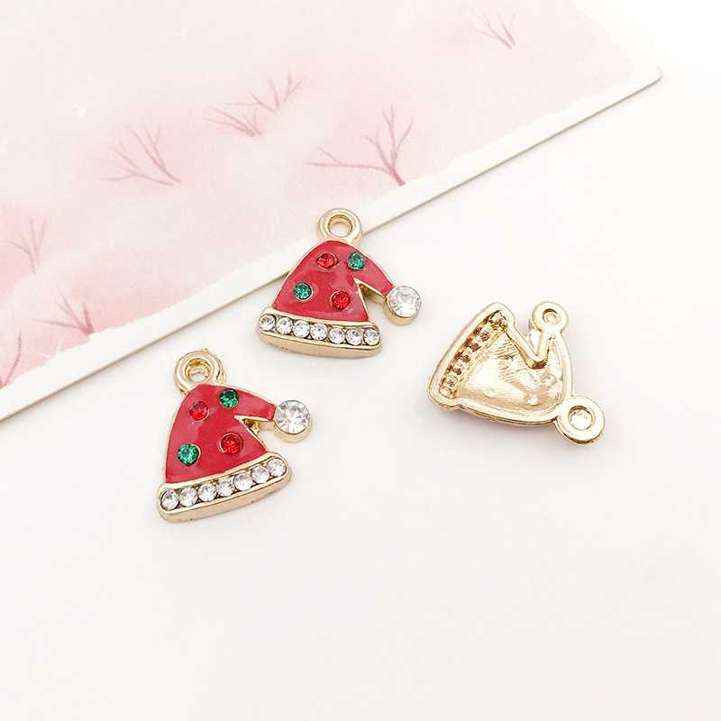 DIY accesorios de la joyería colgante de la joyería árbol de Navidad decoración de Navidad goteo de aceite de aleación de Navidad colgante transfronterizo Venta caliente