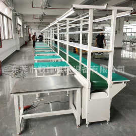 批发非标自动皮带线 双面操作台桌子流水线 电子厂喇叭耳机生产线