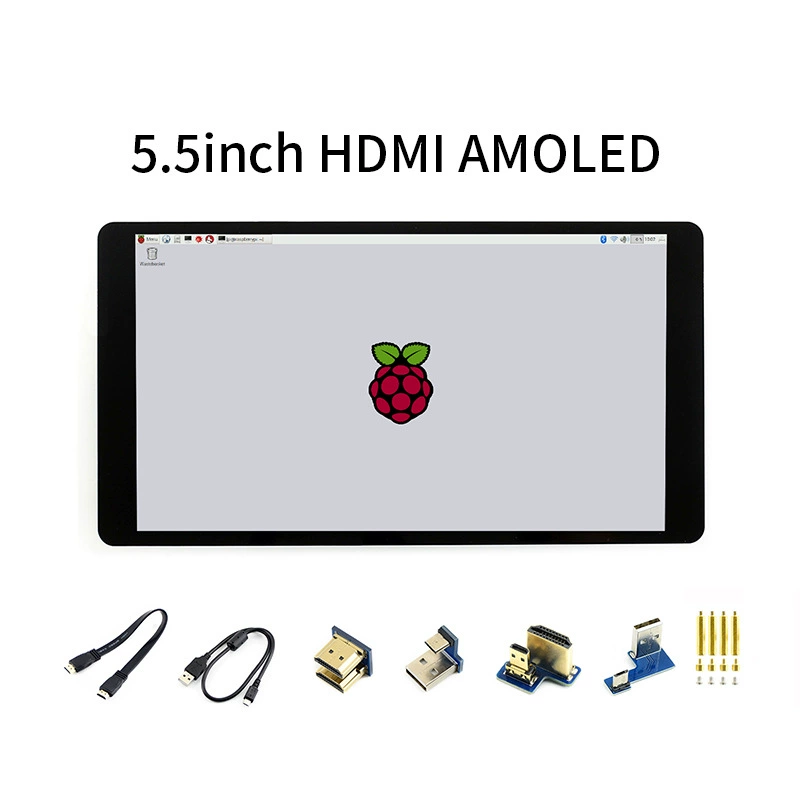 Raspberry Pai 4th generation 5.5 -inch capacitor touch screen HDMI display AMOLED display