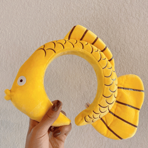 Rabbit carrot headband wearing salted fish hairpin female adult headwear internet celebrity cute funny shark headband