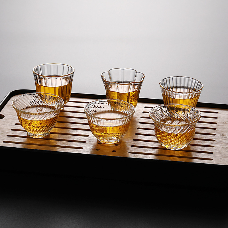 Manufacturer's Thickened Glass Tea Tasting Cup, Hammered Glass Small Cup, Small Cup, Master Cup, Small Tea Cup, Single Cup