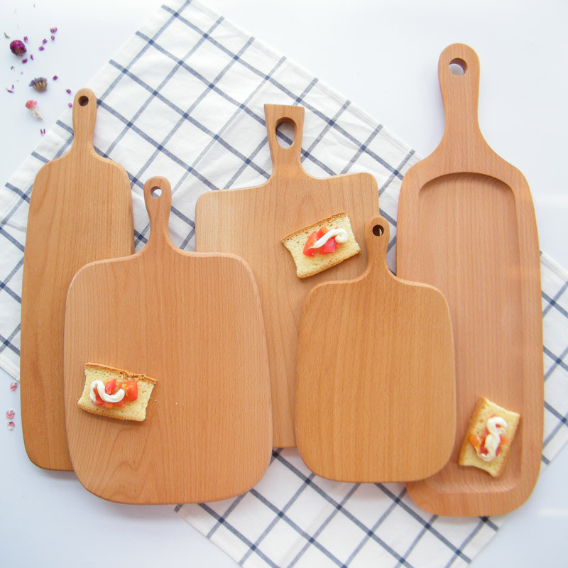 工厂直销实木水果板 榉木北欧风面包板木质切菜板砧板案板烘焙工