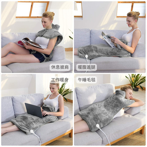 Cross-border winter heating pad, shoulder pad, neck pad, electric heating shawl, multi-functional warming blanket, hot compress, electric blanket heating shawl