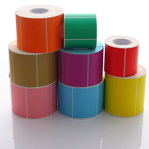 Colored three-proof thermal paper self-adhesive label paper kraft color label printing logo printing barcode sticker