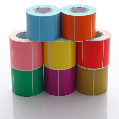 Colored three-proof thermal paper self-adhesive label paper kraft color label printing logo printing barcode sticker