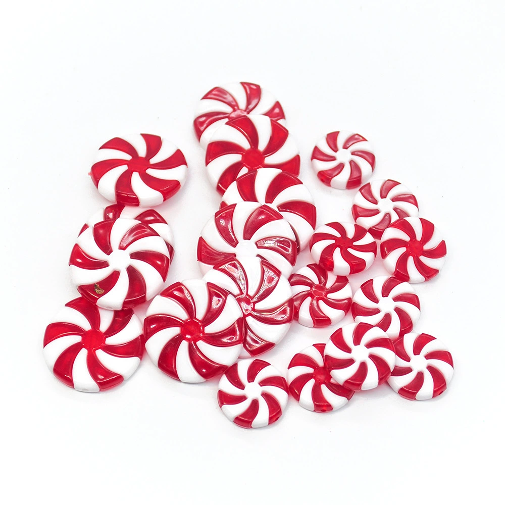 Рождественская подвеска-брелок, Candy Stripe акрил, размеры 0,6×2,4–0,6×3,4 см