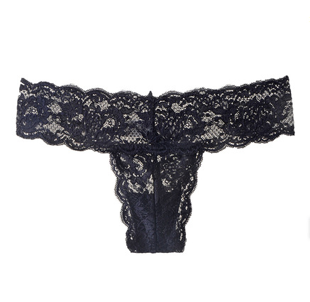 Ropa interior sexy europea y americana de encaje sexy ropa interior de cintura baja transparente ultrafino de las mujeres Tanga T pantalones Calzoncillos K-21