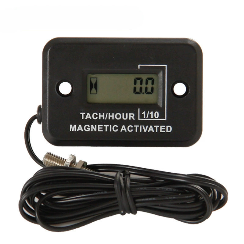 Водонепроницаемый ЖК-цифровой тахометр для магнитного индукционного аккумулятора скорости бензинового и дизельного двигателя с вращающимся валом