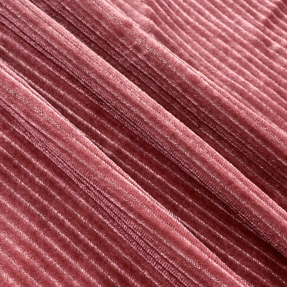 厂家现货 新款银丝抽条丝绒绒布 韩版女装坑条休闲裤套装秋冬面料