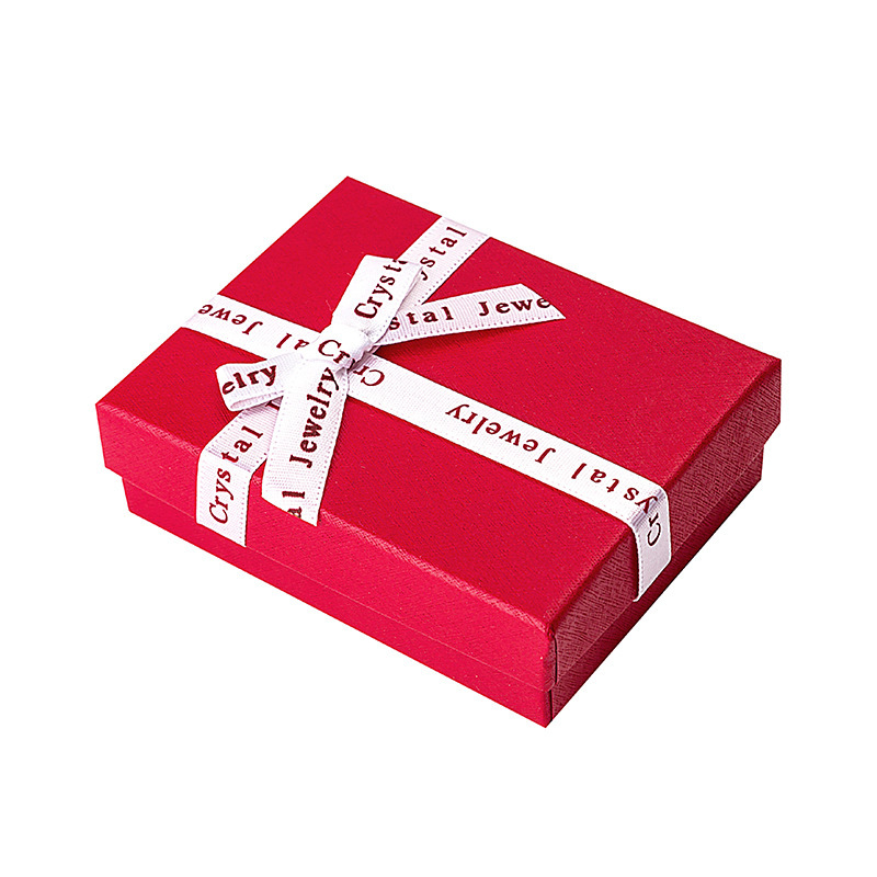 Simple Collar personalizado caja de regalo moda clásico cuadrado joyería caja de embalaje regalo de cumpleaños joyería de una sola pieza de entrega