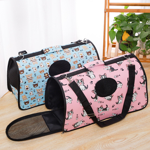Cat backpack Pipitao multi-color multi-pattern pet multi-functional Oxford cloth portable outing pet bag wholesale