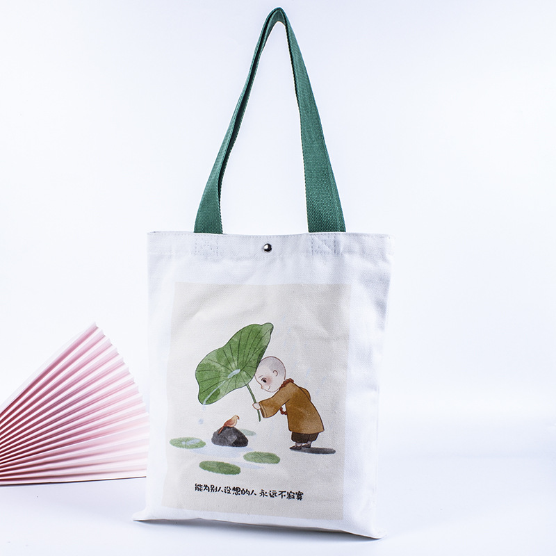 专业生产彩色数码印刷广告吸扣全棉帆布手提袋购物袋双肩包批发