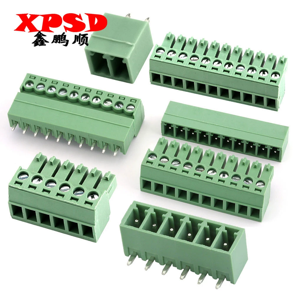 [KF2EDG 3.5MM вставной с 15EDG pcb клеммник изгиб/прямые контакты+ гнездо 2/3/4/5/8/12P]