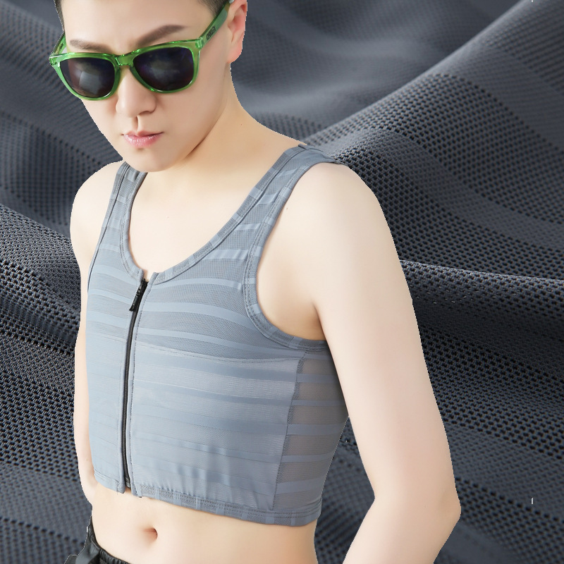 Zipper Corset, Chest-Wrapped, Tight-Fitting Intimates for Women with Big Breasts, Breast Reduction, Student Breast Shaping Bandage, Super Flat