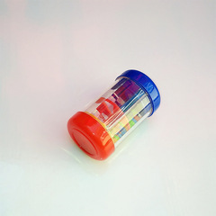 One-piece rain sound speaker, tone cylinder, hourglass, rainbow stick, simulated rain sound plastic Orff instrument, 1234 sections