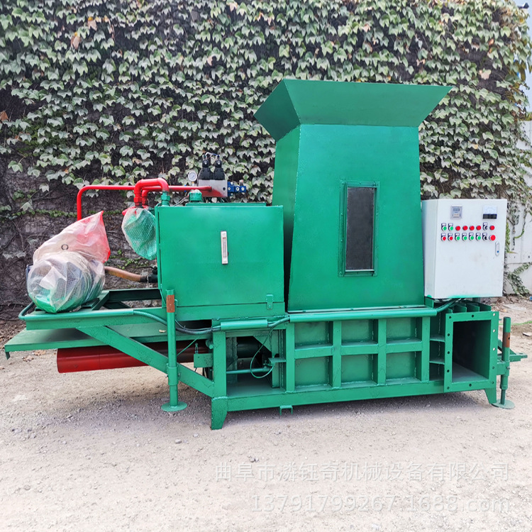 黄储秸秆打包套袋机 玉米秸秆粉碎压块机 稻壳蒜皮打包装袋机