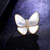 Organic zirconium, elegant protective underware lapel pin, pin, brooch, light luxury style