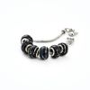 Bracelet, metal crystal, classic beads