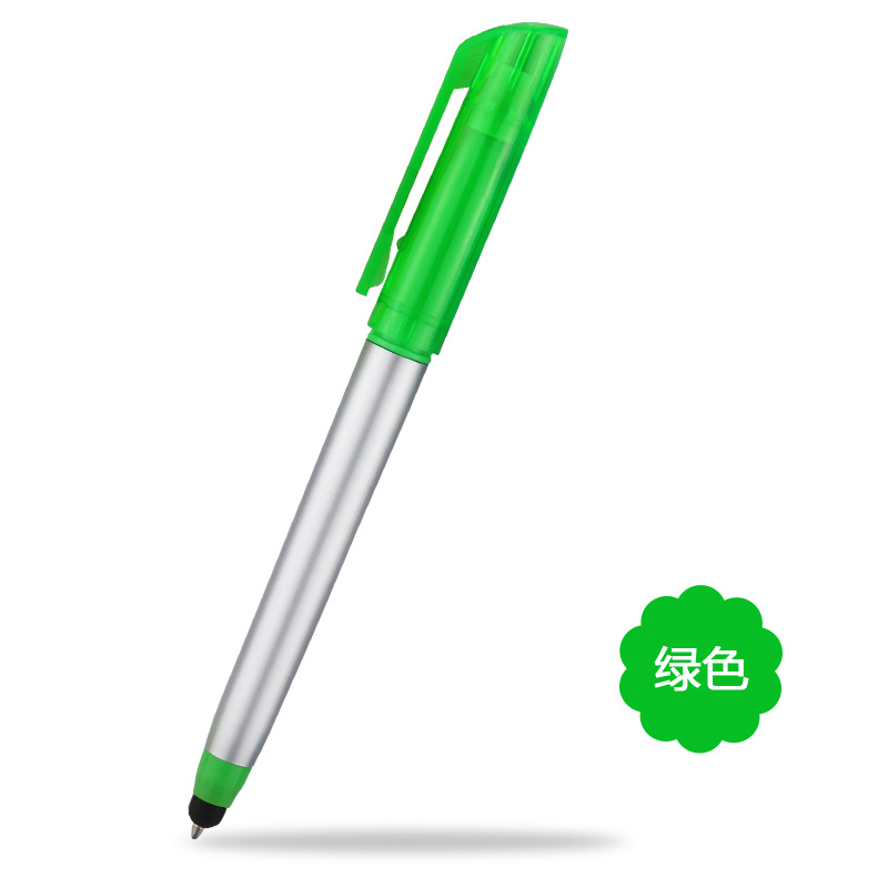 Nueva pluma de resaltador multifuncional pluma de bola pluma de condensador puede imprimir un logotipo de pluma