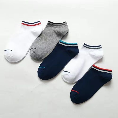 Socks men's short-tube individually packaged boat socks men's socks cotton sports imitation standard sole parallel bars spring and summer wholesale