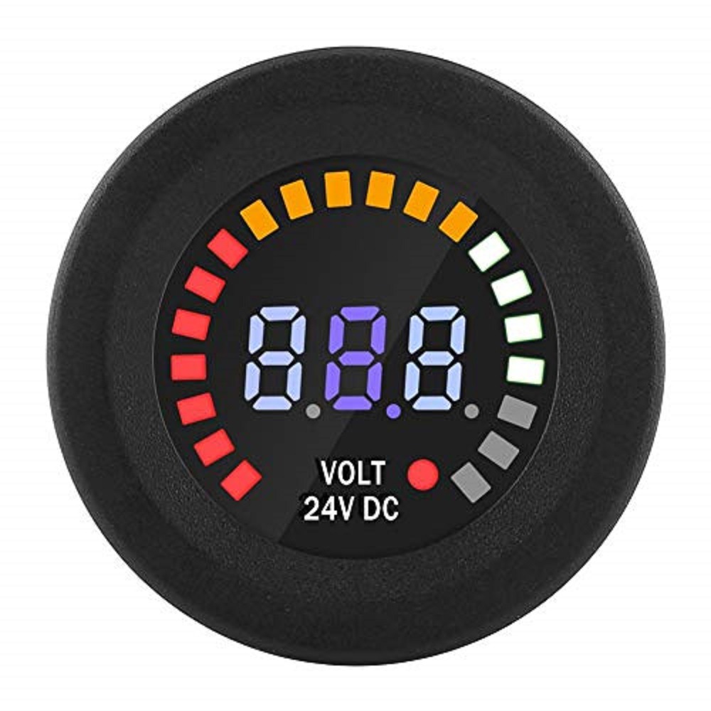Nuevo 12V color pantalla voltímetro coche instrumento nuevo DC LED Digital impermeable IP65