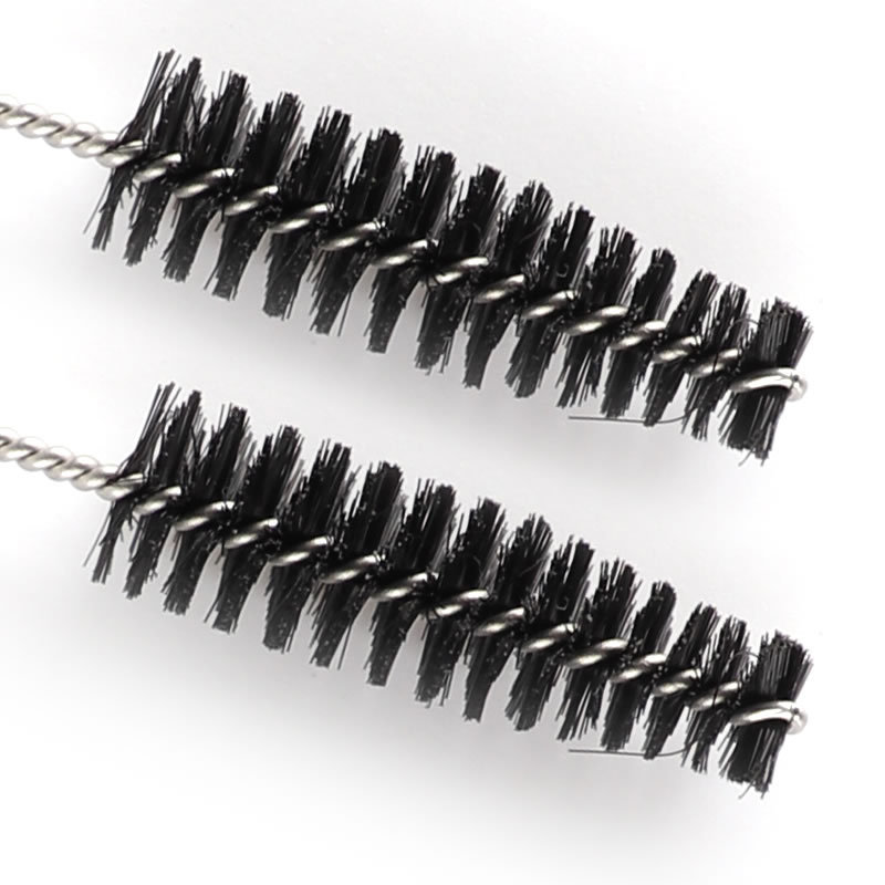 Disposable black nylon brush for eyelashes