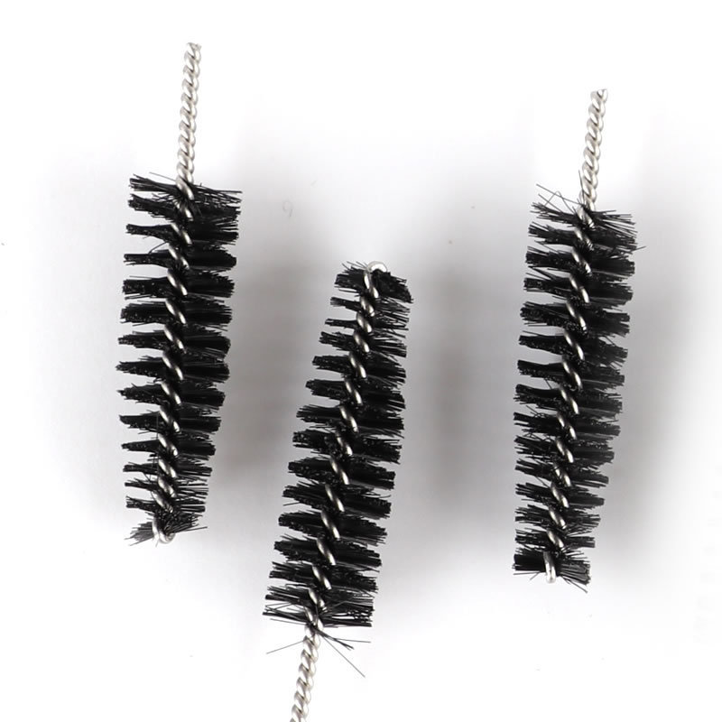 Disposable black nylon brush for eyelashes