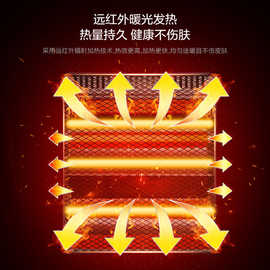 远红外取暖器NS8-15D家用省电迷你电暖气小型立式烤火器