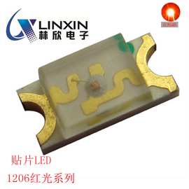 1206红灯高亮发光二极管3215金线1.1mm贴片led1206红色led灯珠