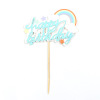 Copyright Rainbow Cake Decoration Creative Rainbow Laser Plug -in Birthday Cake Piece Cake Account