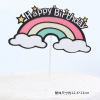 Copyright Rainbow Cake Decoration Creative Rainbow Laser Plug -in Birthday Cake Piece Cake Account