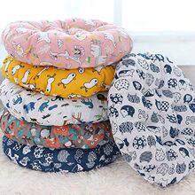 加厚椅子坐墊電腦辦公座椅墊學生板凳墊子亞麻透氣墊布藝榻榻米墊