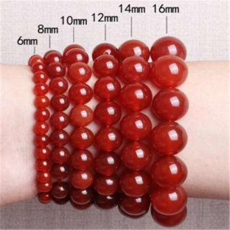 Red agate bracelet natural 6-20mm beads scenic spot stall live agate bracelet natural red agate hand Red agate bracelet natural 6-20mm beads scenic spot stall live agate bracelet natural red agate hand
