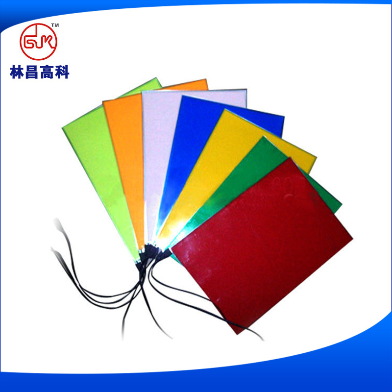 Manufacturer produces A6-A0 EL backlight emitting sheets for digital watches, EL cold light sheets for mobile phones and music, ultra-thin, dazzling and colorful.