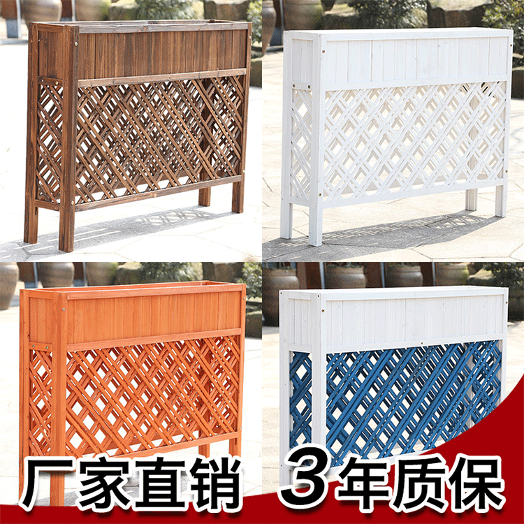 New solid wood partition flower garden courtyard landscape highway landscape isolation guardrail anti-corrosion durable manufacturers wholesale New solid wood partition flower garden courtyard landscape highway landscape isolation guardrail anti-corrosion durable manufacturers wholesale