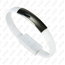 手腕手环扁线V8安卓手环数据线micro usb安卓手链面条快充线