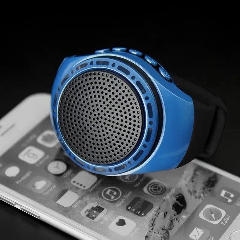 U6蓝牙音箱智能手机穿戴式手表自拍器蓝牙音箱免提通话插TF卡