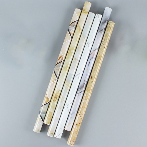 3m 5m Marble Kitchen Sticker Waterproof Oilproof High Temperature Aluminum Foil Kitchen Furniture Sticker Wallpaper Wholesale