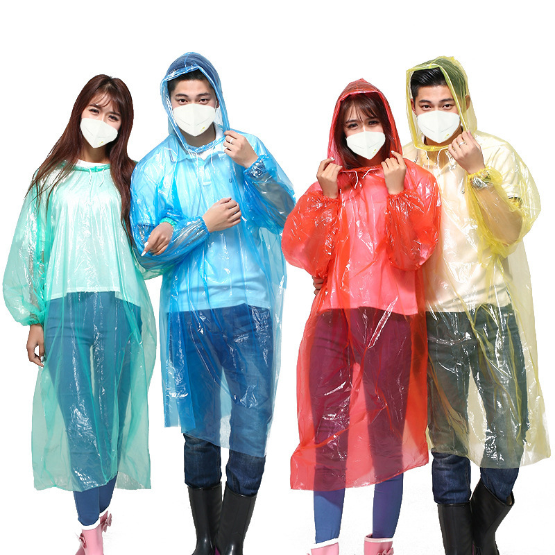 Desechable suéter largo adulto impermeable Playground Thin impermeable senderismo impermeable al por mayor