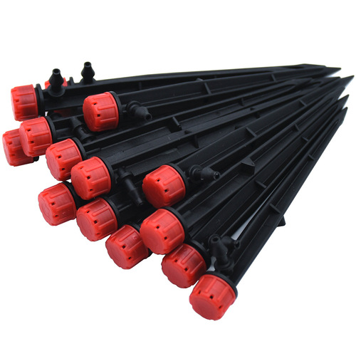 Watering drip irrigation sprinkler nozzle automatic flower watering orchard water-saving accessories red eight-hole adjustable ground-plug irrigator