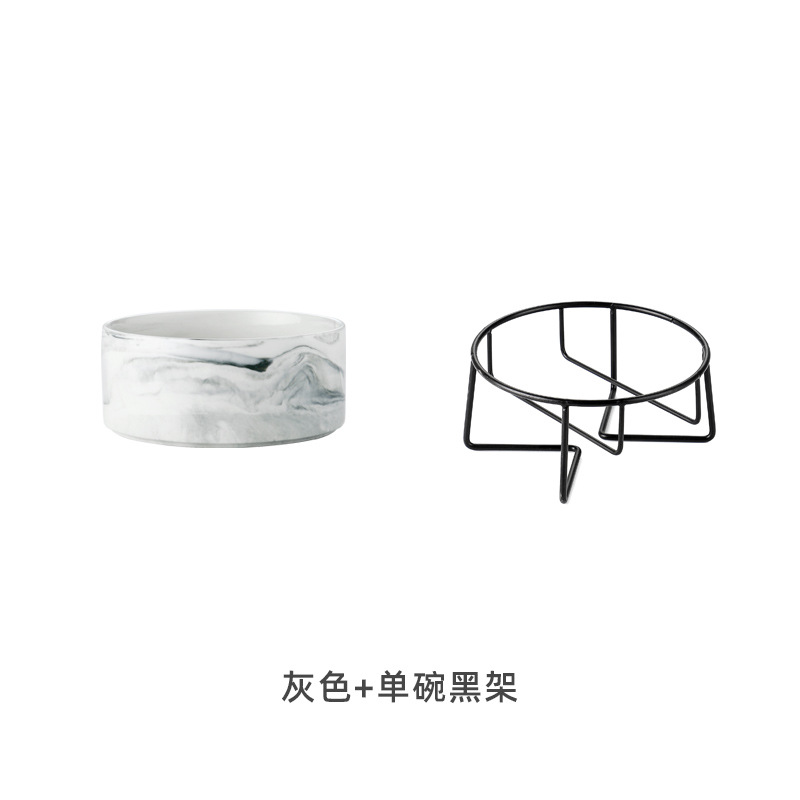 Marbling gris (con marco de hierro negro)