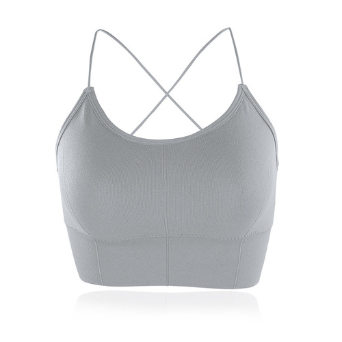 Sexy Cross Beautiful Back Bra Sports Bra Women's Tube Top Small Breast Push-up Girls Camisole Yoga Vest Women