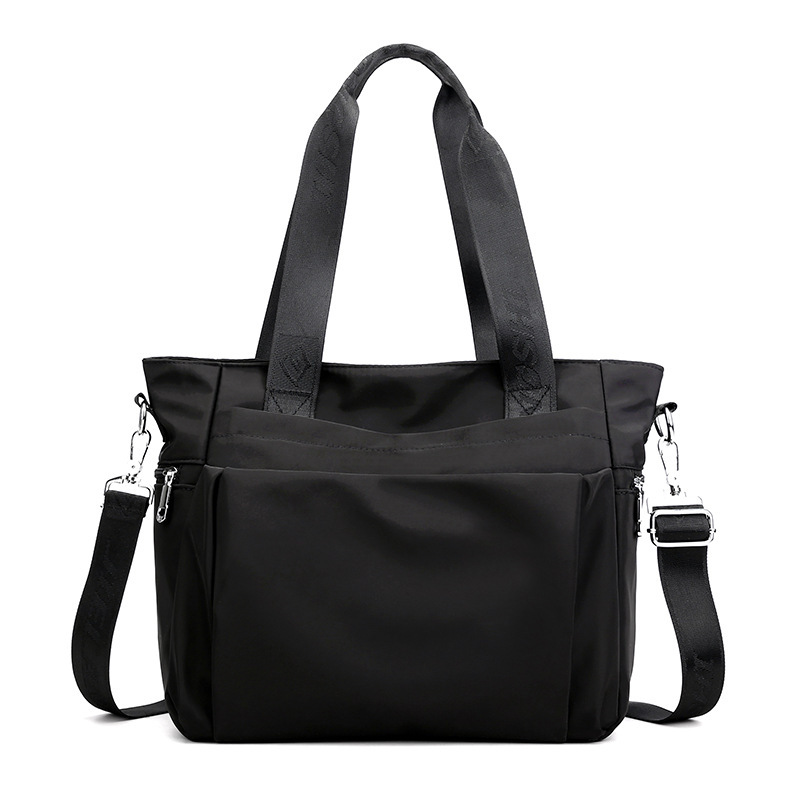 Moda simple bolsa de tela de nylon de gran capacidad bolsa de hombro ligera del todo-fósforo de las mujeres de moda casual bolsa de mensajero portátil al por mayor